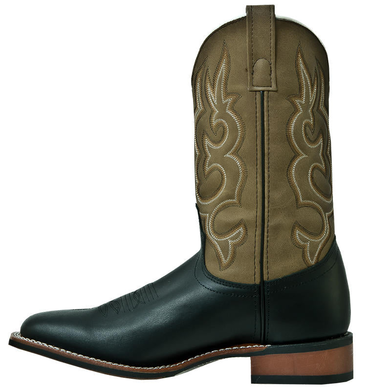 Dan Post Laredo Black/Sand Lodi Mens Square Toe Western Boots 7877 **ONLINE ONLY**