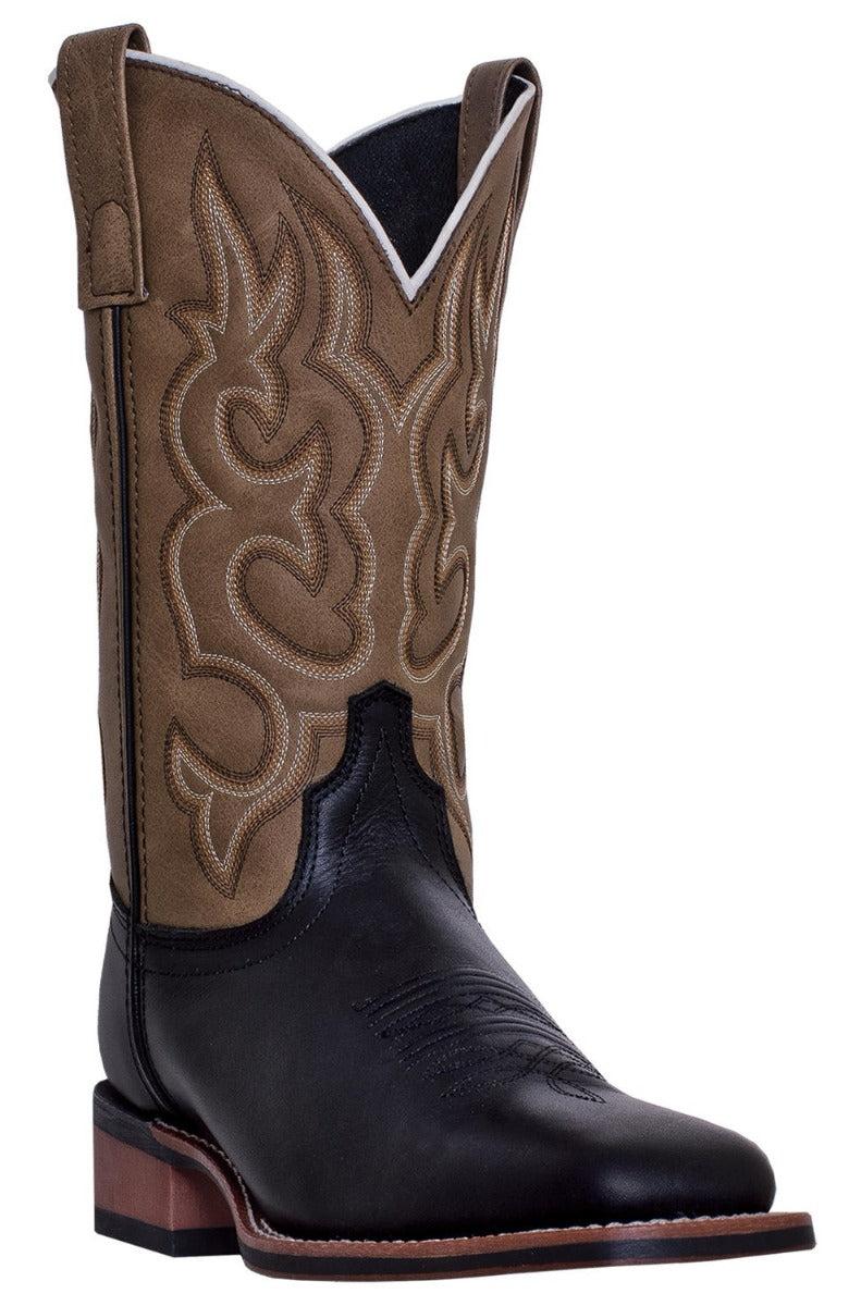 Dan Post Laredo Black/Sand Lodi Mens Square Toe Western Boots 7877 **ONLINE ONLY**