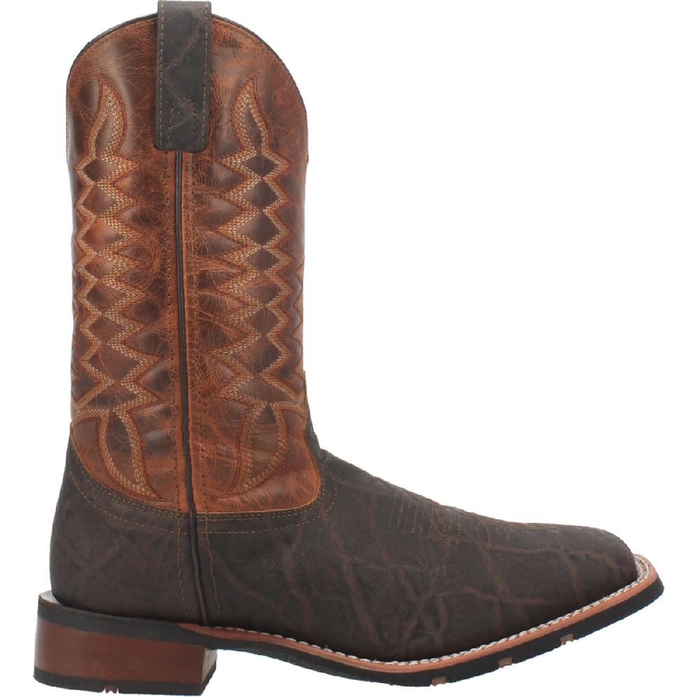Dan Post Laredo Brown Broad Square Toe Mens Boots 7855