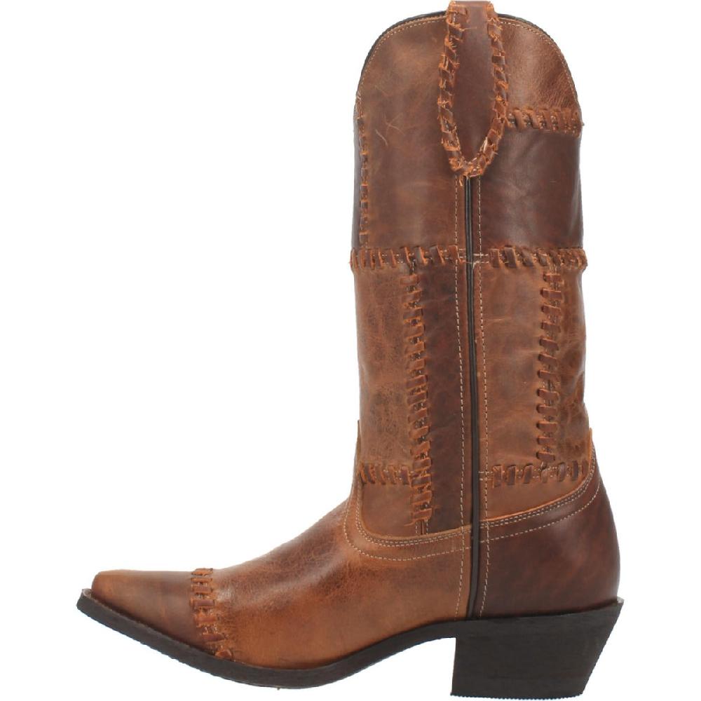 Dan Post Laredo Cognac Whiskey Run Womens Snip Toe Boots 52332