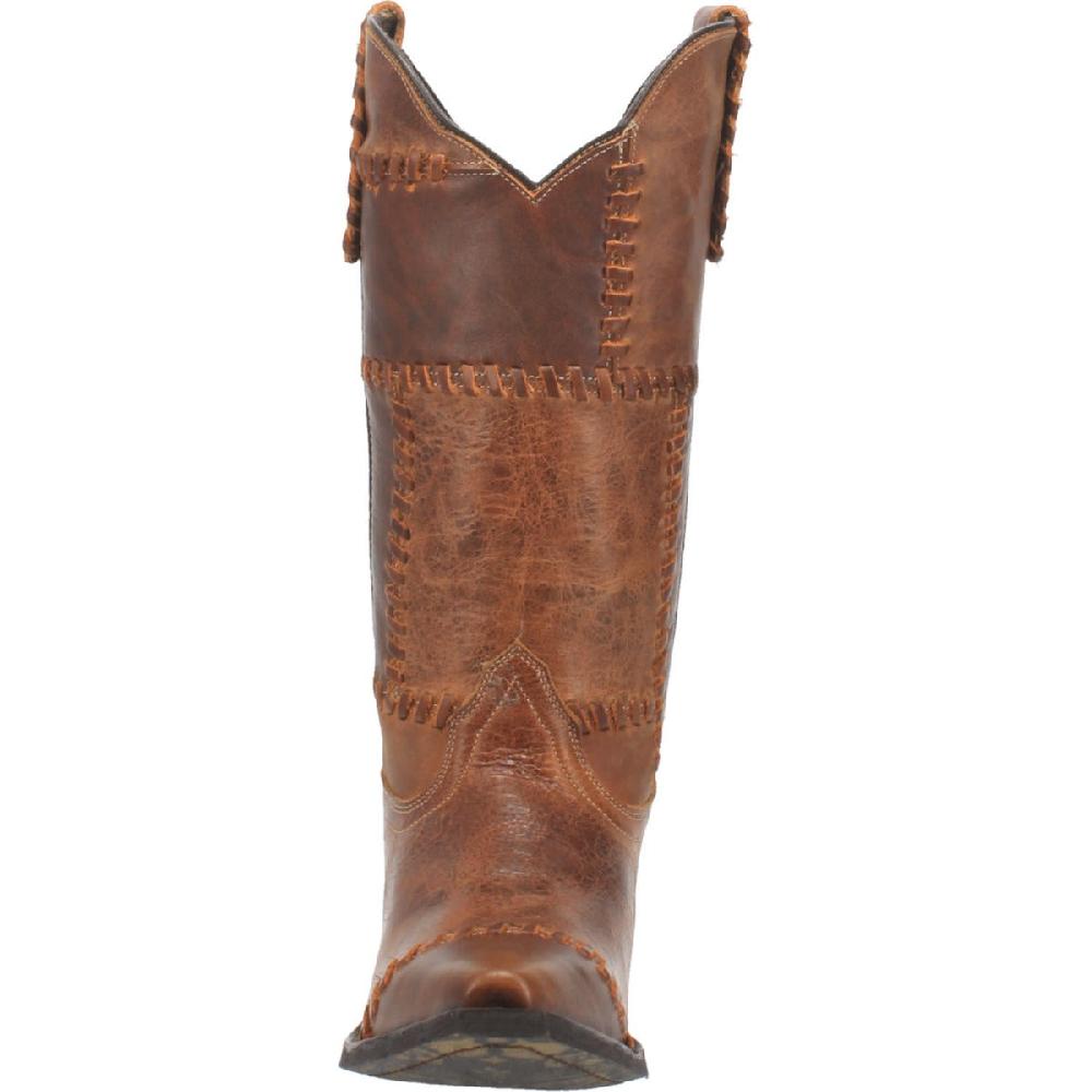 Dan Post Laredo Cognac Whiskey Run Womens Snip Toe Boots 52332