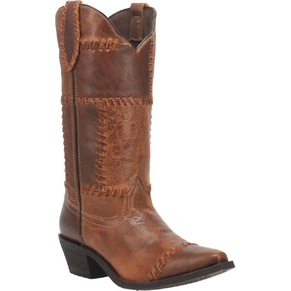 Dan Post Laredo Cognac Whiskey Run Womens Snip Toe Boots 52332