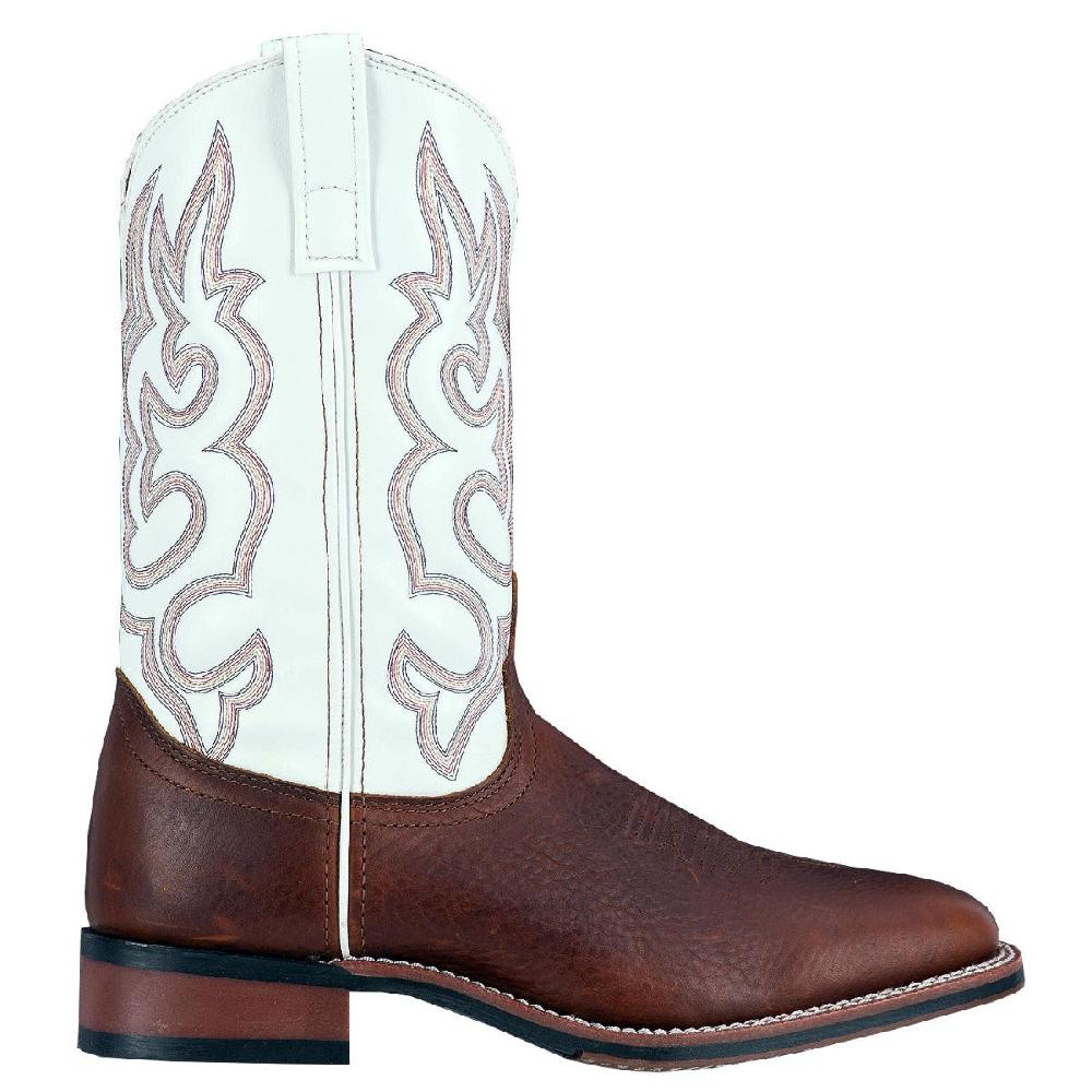 Dan Post Laredo Redwood/White Lodi Mens Square Toe Western Boots 7891