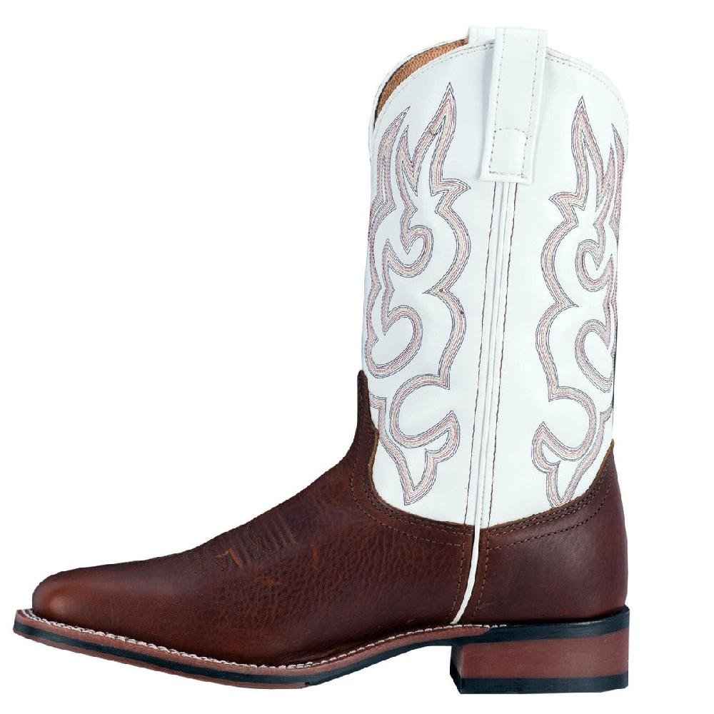 Dan Post Laredo Redwood/White Lodi Mens Square Toe Western Boots 7891