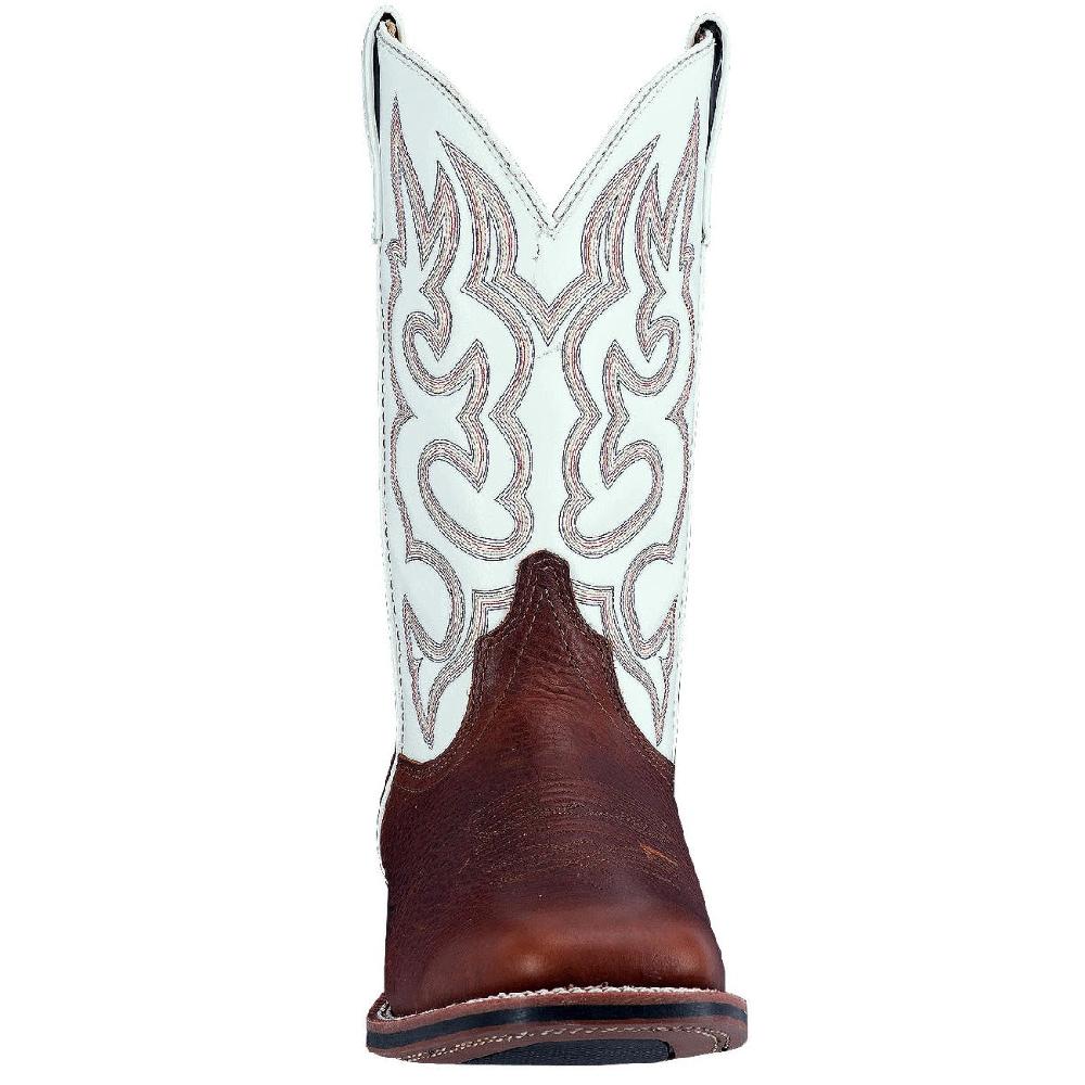 Dan Post Laredo Redwood/White Lodi Mens Square Toe Western Boots 7891
