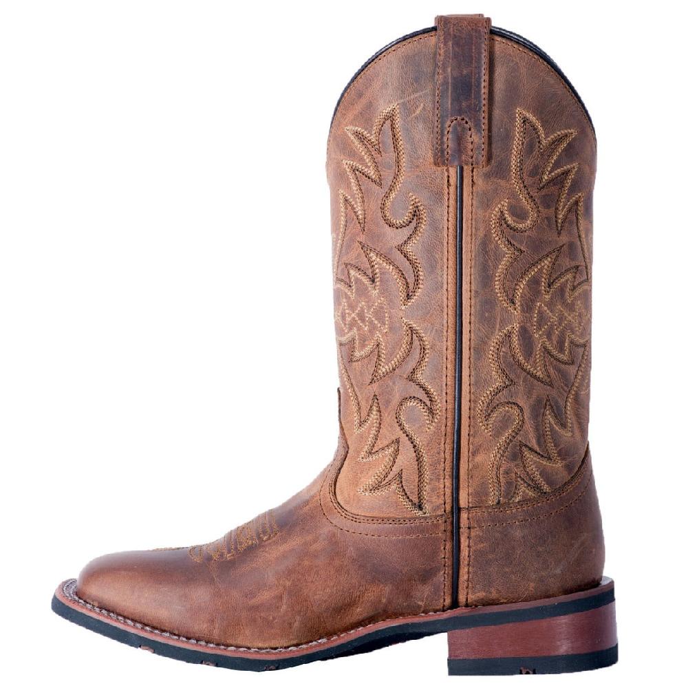 Dan Post Laredo Tan Anita Womens Broad Square Toe Western Boots 5602