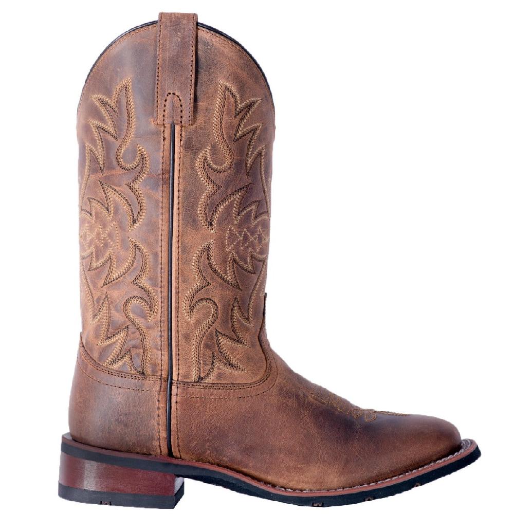 Dan Post Laredo Tan Anita Womens Broad Square Toe Western Boots 5602