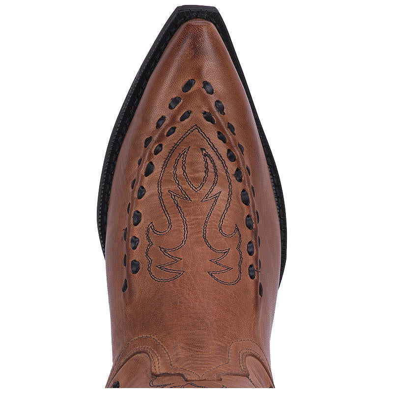 Dan Post Laredo Tan Goat Laramie Mens Snip Toe Western Boots 68432