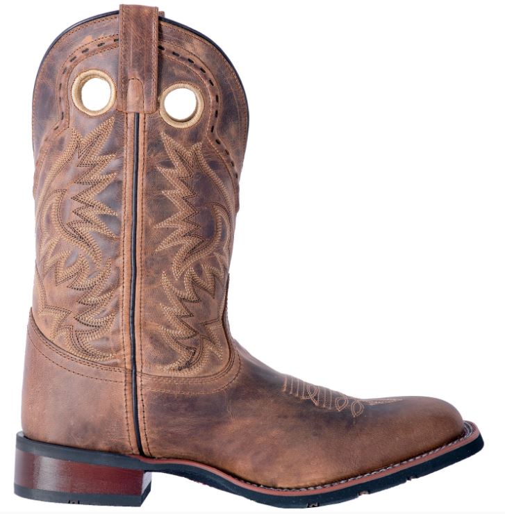Dan Post Laredo Tan Kane Broad Square Toe Mens Western Boots 7812