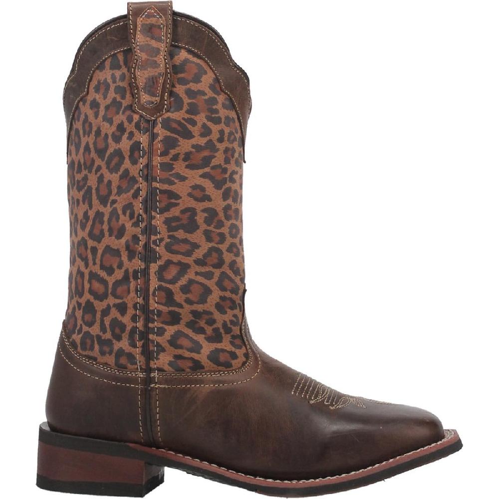 Dan Post Laredo Tan/Multi Leopard Women's Western Boots 5890