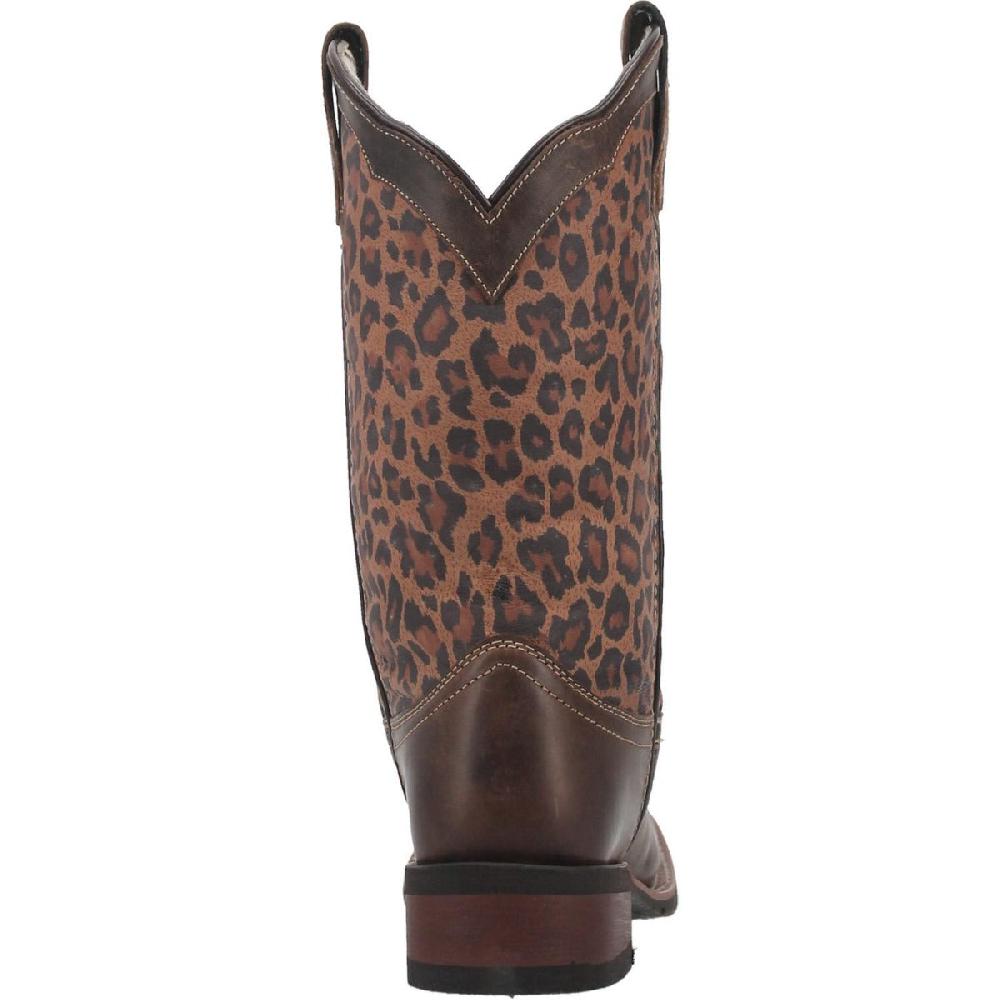 Dan Post Laredo Tan/Multi Leopard Women's Western Boots 5890