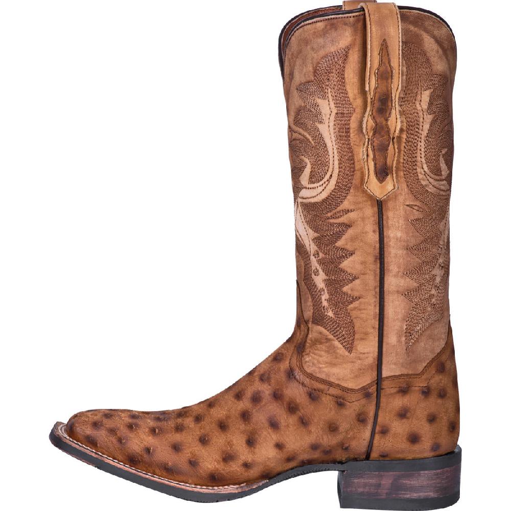 Dan Post Stark Quilled Ostrich Mens Western Boots DP4521