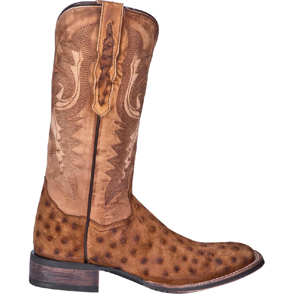 Dan Post Stark Quilled Ostrich Mens Western Boots DP4521