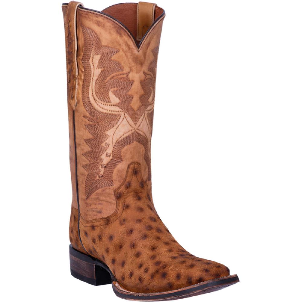 Dan Post Stark Quilled Ostrich Mens Western Boots DP4521