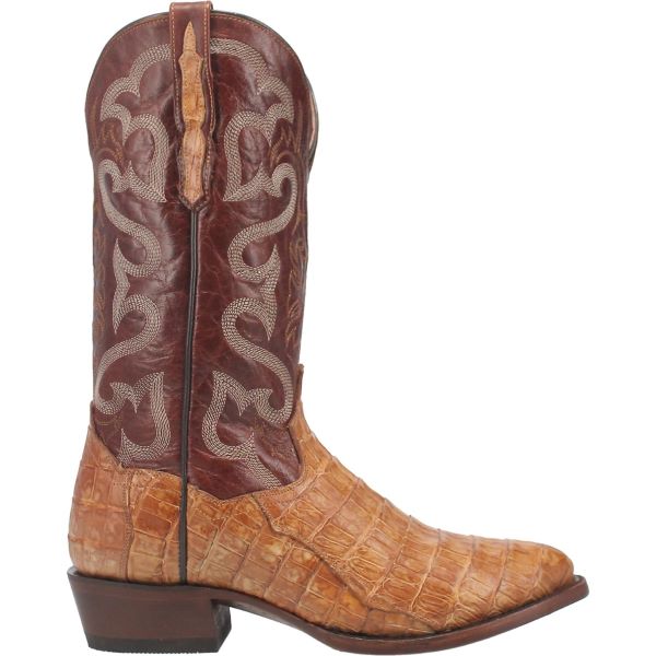 Dan Post Tan/Brown Primetime 13 Inch Caiman R Medium Round Toe Men's Western Boots DP3096