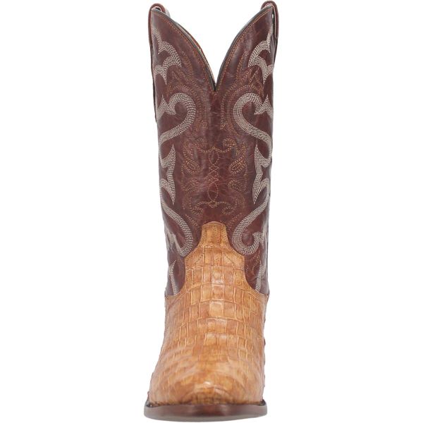 Dan Post Tan/Brown Primetime 13 Inch Caiman R Medium Round Toe Men's Western Boots DP3096