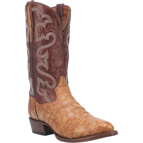 Dan Post Tan/Brown Primetime 13 inch Caiman R Medium Round Toe Men's Western Boots DP3096