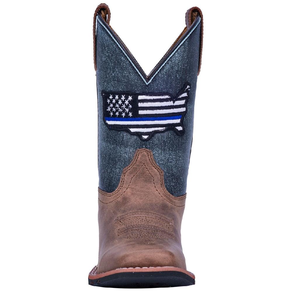 Dan Post Thin Blue Line Kids Leather Boots DPC2956