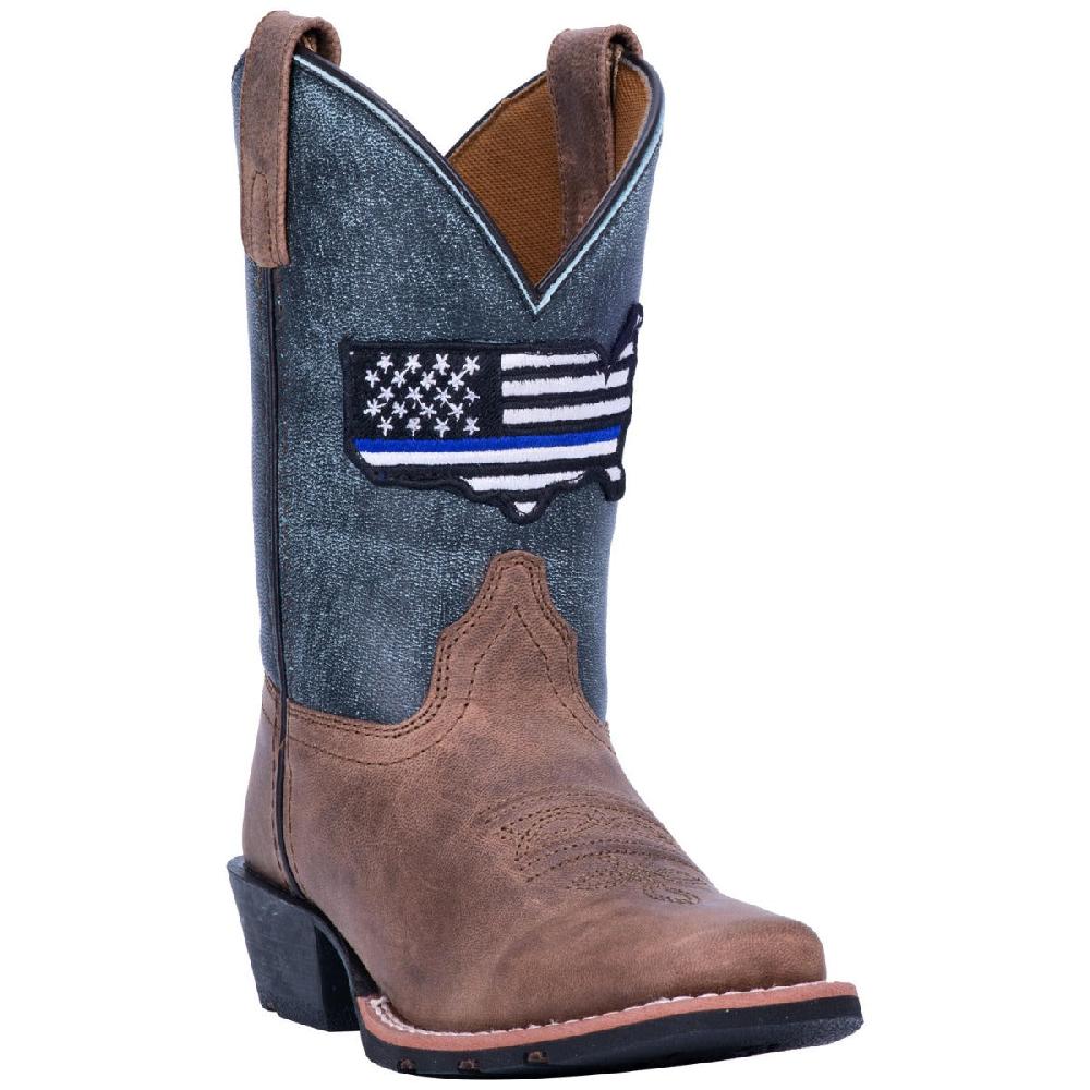 Dan Post Thin Blue Line Kids Leather Boots DPC2956