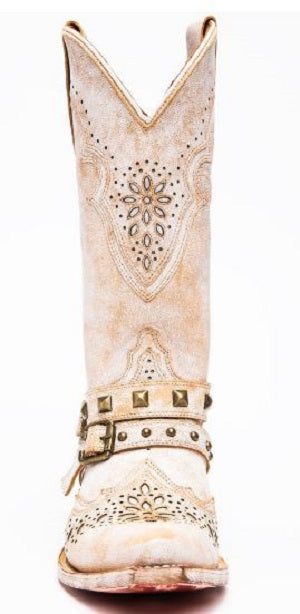 Dan Post White Women's Restless Western Snip Toe Boots DP4063