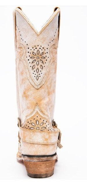 Dan Post White Women's Restless Western Snip Toe Boots DP4063