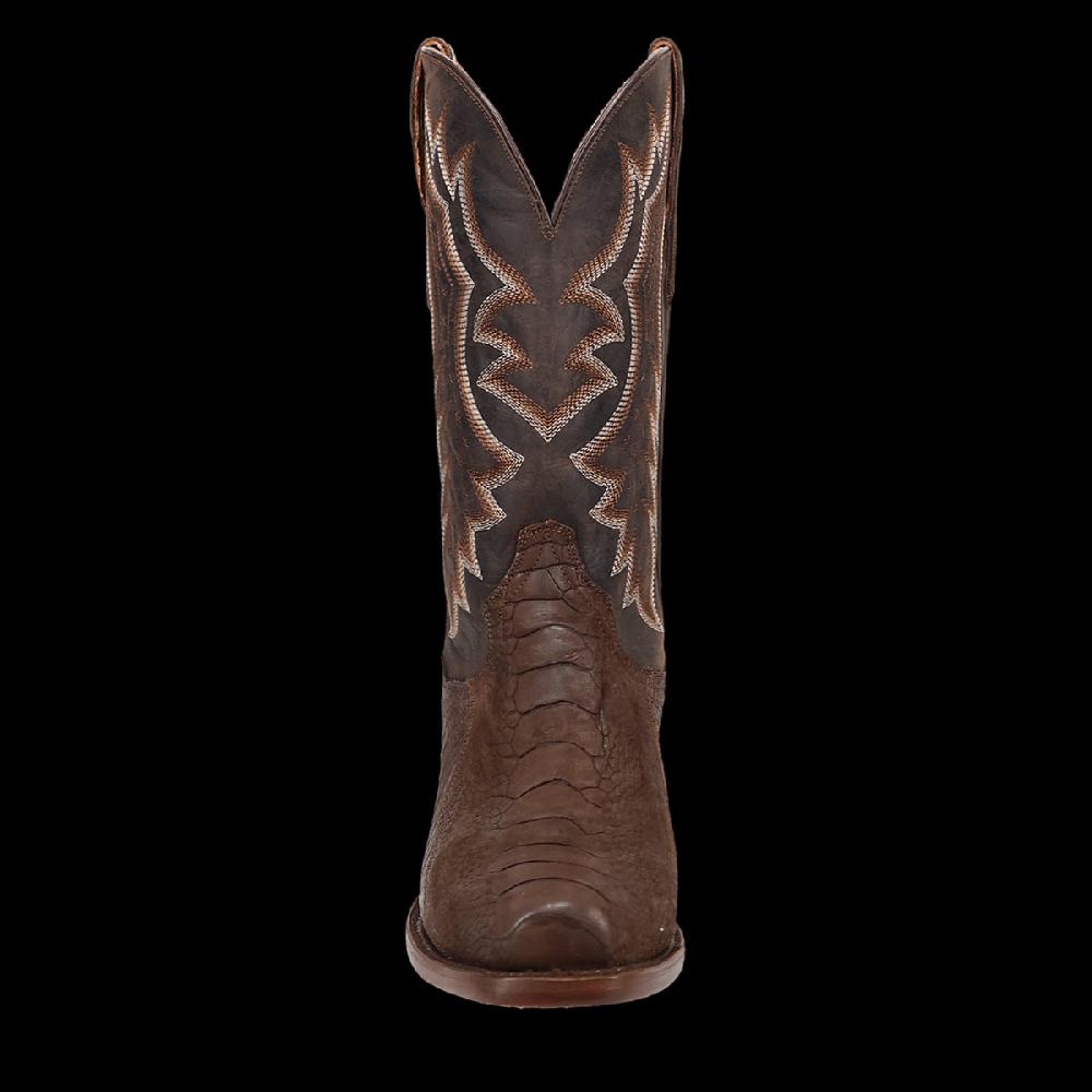 DanPost Brown/Brown Anders Ostrich Leg Men's 13 Inch 7-Toe Boots DP3103