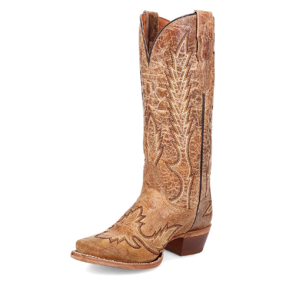 DanPost Brown Katina 13 Inch Women's Snip Toe Western Boots DP5159