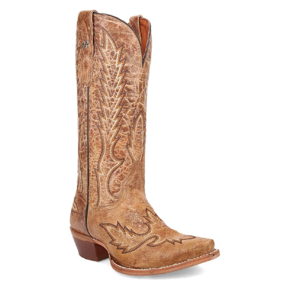 DanPost Brown Katina 13 inch Women's Snip Toe Western Boots DP5159