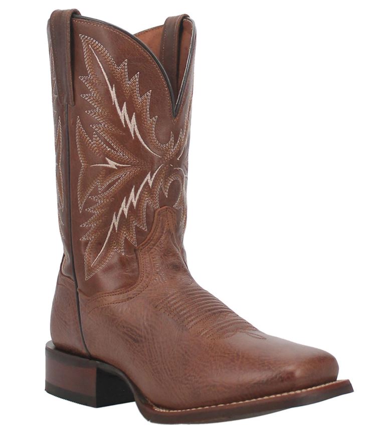 DanPost Brown Quintin Square Toe Mens Western Boots DPP0322