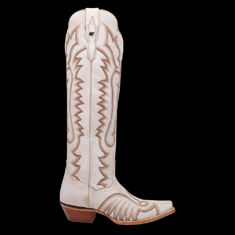 Danpost White Josie 19 Inch Women's Snip Toe Western Boots DP5107