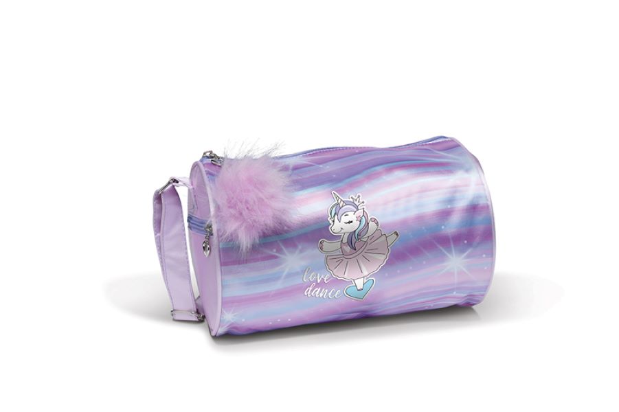 Danshuz Purple Rainbow Unicorn Duffel B23523