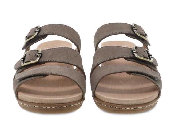 Dansko Allyson Stone Milled Nubuck Womens Slide On Sandals 1530-790300