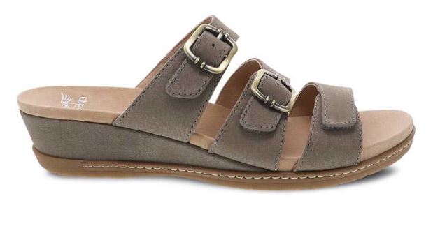 Dansko Allyson Stone Milled Nubuck Womens Slide On Sandals 1530-790300
