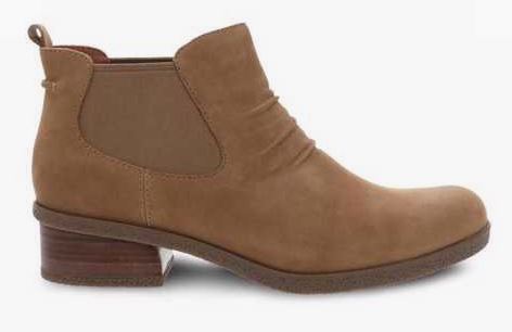 Dansko Bea Biscotti Waterproof Nubuck Womens Short Boots 2924-642300