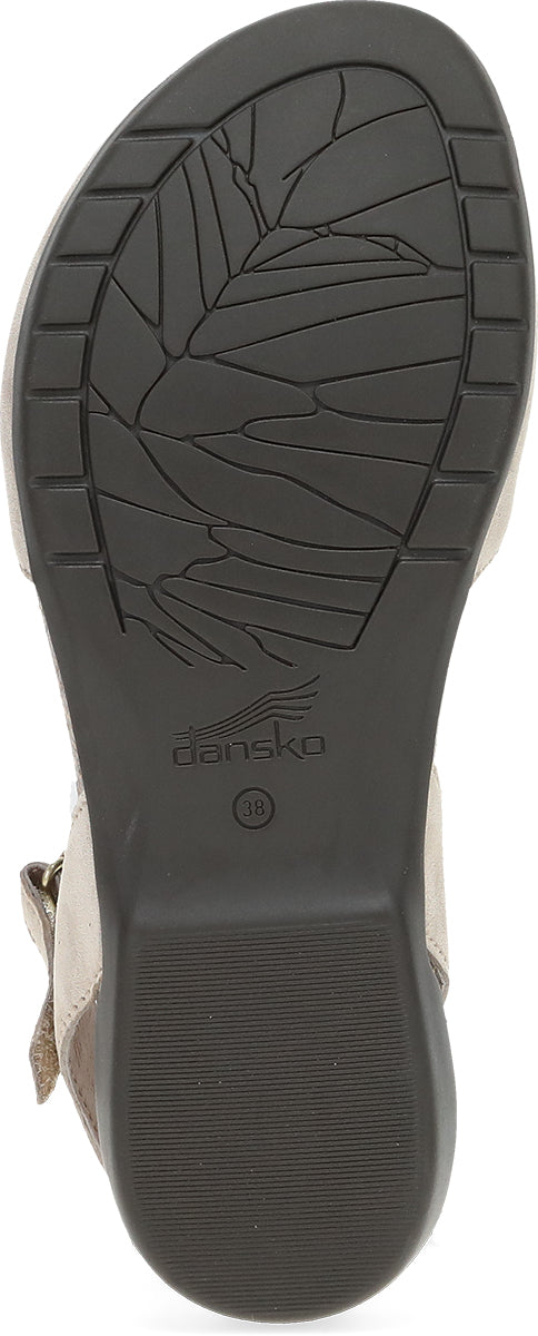 Dansko Beige Sparkle Suede Women's Mary Jane Closed Toe Sandals 6025-175300