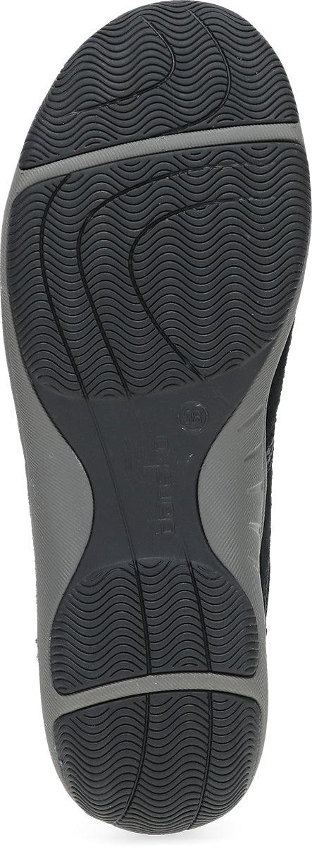 Dansko Black/Black Suede Harlyn Wide Width Women's Sneakers 4856-100210