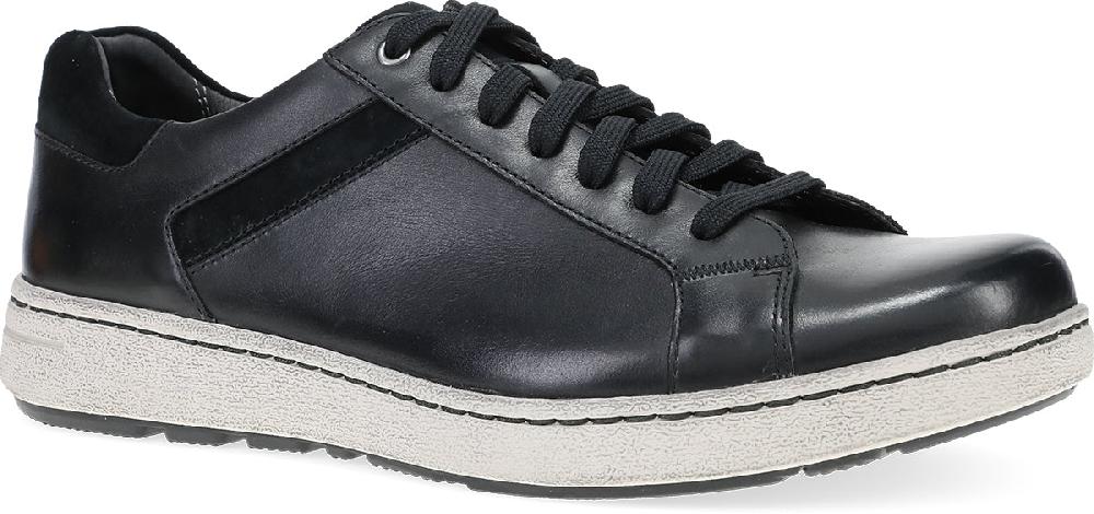 Dansko Black Burnished Calf Trevor Men's Lace Up Sneakers 8906-501000