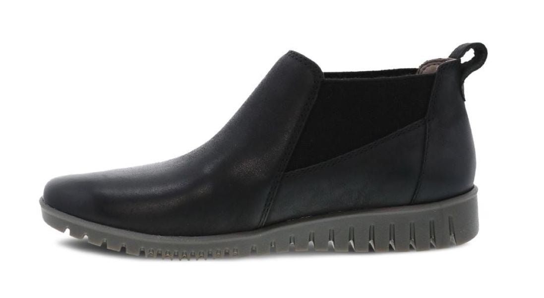 Dansko Black Burnished Louisa Women's Calf Booties 9143-507800