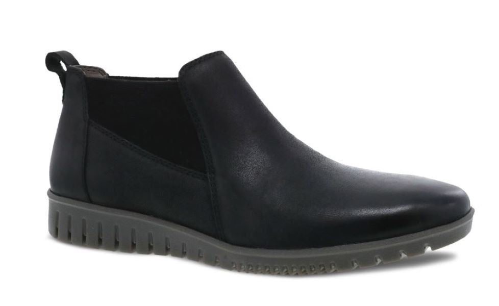 Dansko Black Burnished Louisa Women's Calf Booties 9143-507800