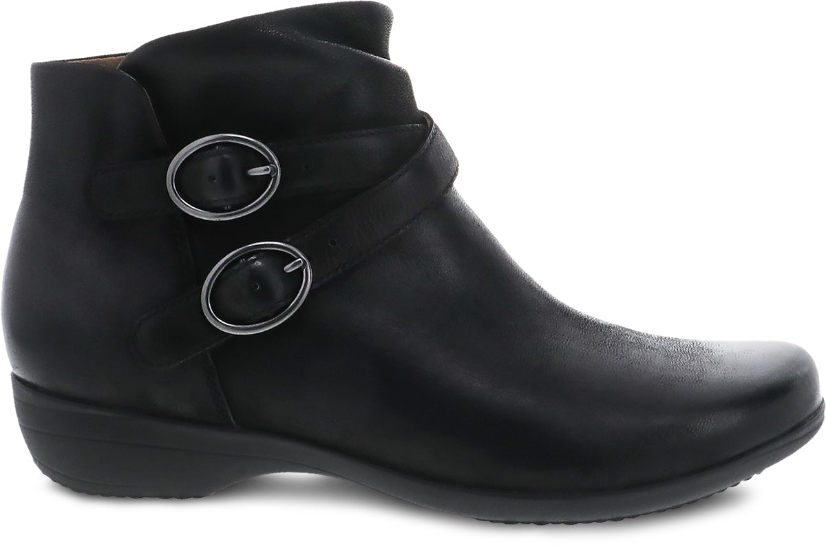 Dansko Black Burnished Nubuck Faithe Women's Booties 5508-360200