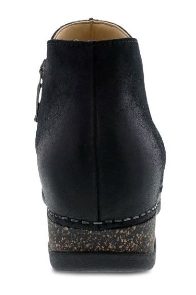 Dansko Black Burnished Suede Makara Women's Boots 9607-100200