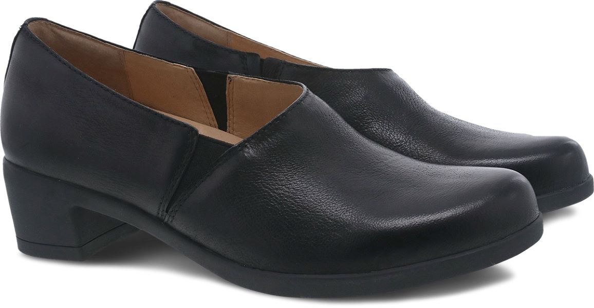Dansko Black Camdyn Burnished Nubuck Womens Pull On Shoes 3216-100200