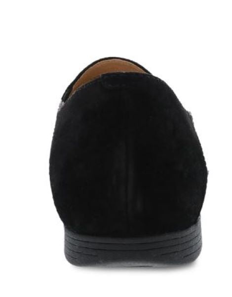 Dansko Black Glazed Leather Lace Women's Loafers 2040-470200