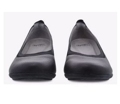 Dansko Black Kristen Milled Nubuck Womens Shoes 4622-020200