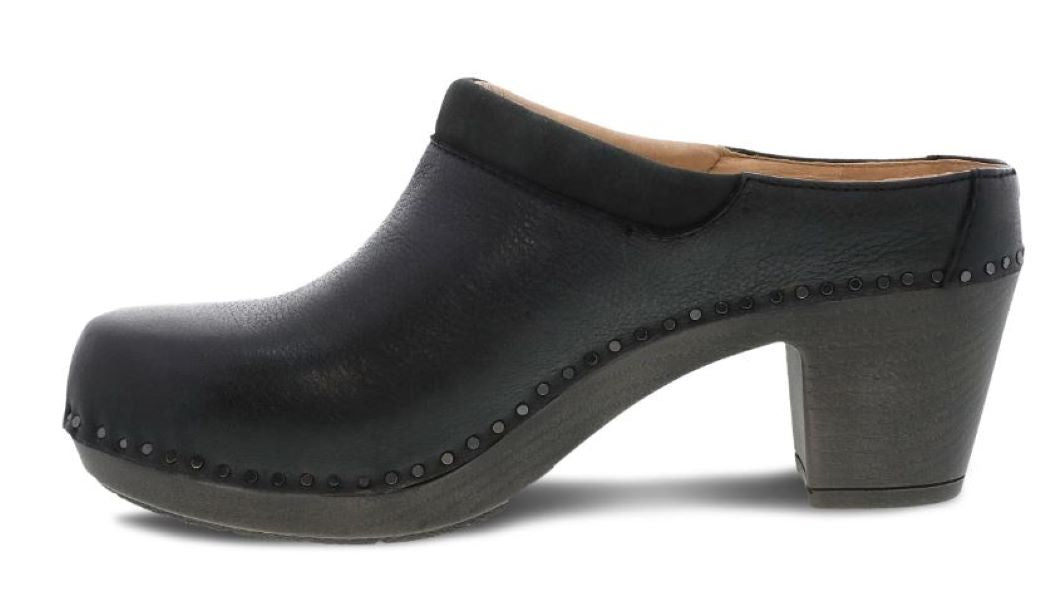 Dansko Black Milled Burnished Sammy Women's Mules 1830-029400