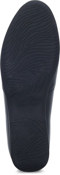 Dansko Black Milled Larisa Womens Flat Shoes 2036-020200