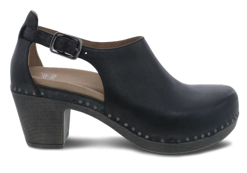 Dansko Black Milled Nubuck Sassy Women's Shoes 1831-029400