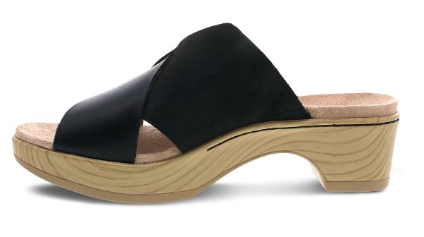 Dansko Black Multi Miri Womens Slide On Sandals 1021-602200