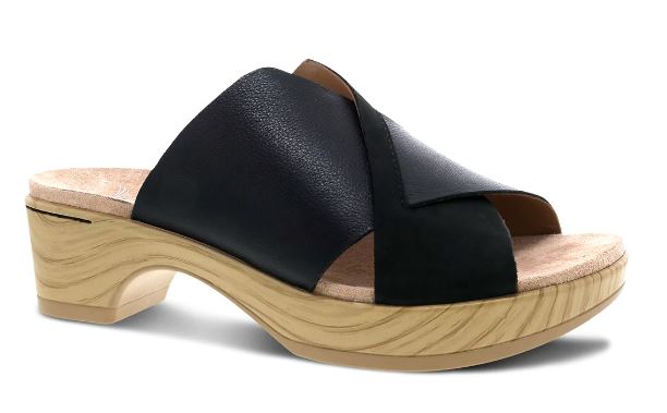 Dansko Black Multi Miri Womens Slide On Sandals 1021-602200