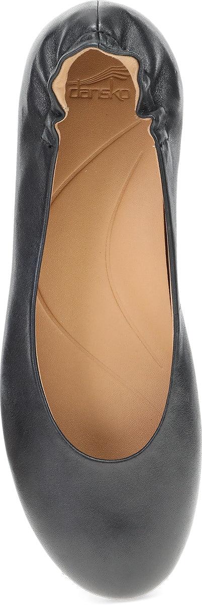 Dansko Black Nappa Flat Mollie Women's Flat Shoes 5705-020200